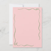 Dwaze Gans Gingham Strik Baby Shower Kaart (Achterkant)