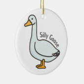 Dwaze gans keramisch ornament (Rechts)