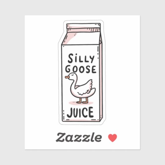 Dwaze ganzenjus sticker (Vel)