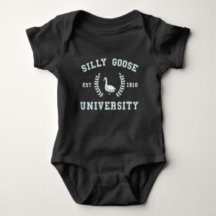 Dwaze Gekke Goose University Meme Romper