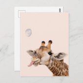 Dwaze Giraffe Briefkaart (Voorkant / Achterkant)