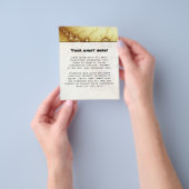 Dwaze Goud - Fractale Kunst Flyer (Hand)