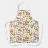Dwaze Katten & Zomerfruit Keukenschort Schort (Voorkant)