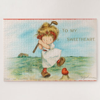 Dwaze Kitschige Golf Valentijnsdag, circa 1915 Legpuzzel
