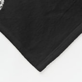 Dwaze Mortal Raven White Print Fleece Deken (Hoek)