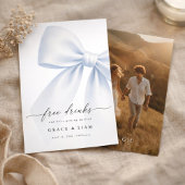 Dwaze Script Boog Gratis drankjes Trouwfoto Save The Date