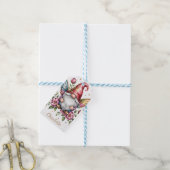 Dwaze Tuinkabouter met Vlinder Vleugels Cadeaulabel (Met Touw)