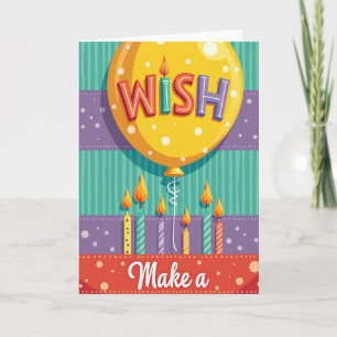 Dwaze Wens Ballonkaart Kaart