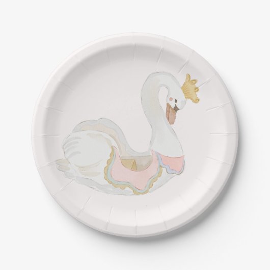 Dwaze Zwanen Baby Shower Bord (Voorkant)