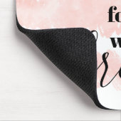 Dwazen die dromen Quote Modern Blush Pink Waterver Muismat (Hoek)