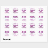 Dwazen en regels ronde sticker (Vel)