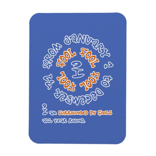 Dwazen het hele jaar door magneet (Verticaal)