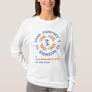 Dwazen het hele jaar door t-shirt