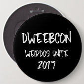 Dweebcon-knop Ronde Button 6,0 Cm (Voorkant /achterkant)