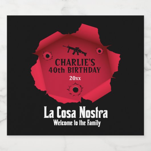 dweepstuk bier etiket (Enkel label)