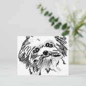 dweil briefkaart (Staand voorkant)