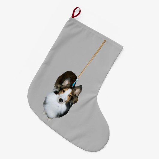 dweil grote kerstsok (Voorkant (Hangend))