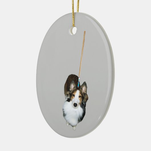 dweil keramisch ornament (Links)