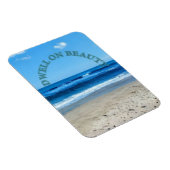 Dweil op schoonheid strand scene  magneet (Rechterzijde)