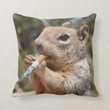 Dweiland en grappig Cigarette Smoker Squirrel Pill