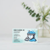 dweilemmer | conciërge | dienstmeisje | schoonmaak visitekaartje (Staand voorkant)
