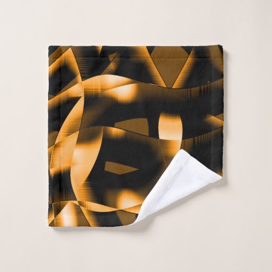 Dweilen van verbrande linten, oranje kleur bad handdoek (Wasdoekje)