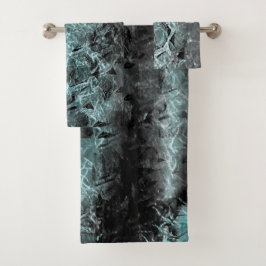 Dweilkorrelige groene blauwe textuur bad handdoek