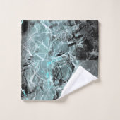 Dweilkorrelige groene blauwe textuur bad handdoek (Wasdoekje)