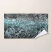 Dweilkorrelige groene blauwe textuur bad handdoek (Handdoek)