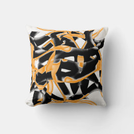 Dweimedaille van verbrande tapes, oranje witte kra kussen