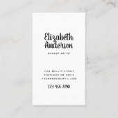 Dweke lippen Inkt Tattoo Style Gothic Makeup Artis Visitekaartje (Achterkant)