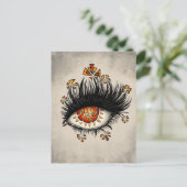 Dweke oogje van de digitale donkere hemel van de l briefkaart (Staand voorkant)