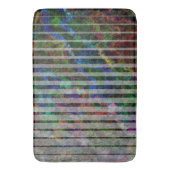 Dweke strepen en krassen abstracte kleine vierkant badmat (Voorkant Verticaal)