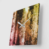 Dweke vezelachtige textuur en vuil vierkante klok (Hoek)