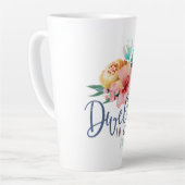 Dwell in Hope Bible Verse Floral Latte Mok (Linkerhoek)
