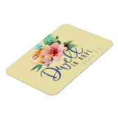 Dwell in Hope Verse Floral Magneet (Linkerzijde)