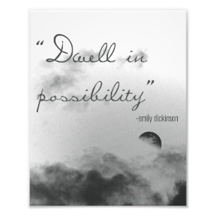 Dwell in potentie foto afdruk