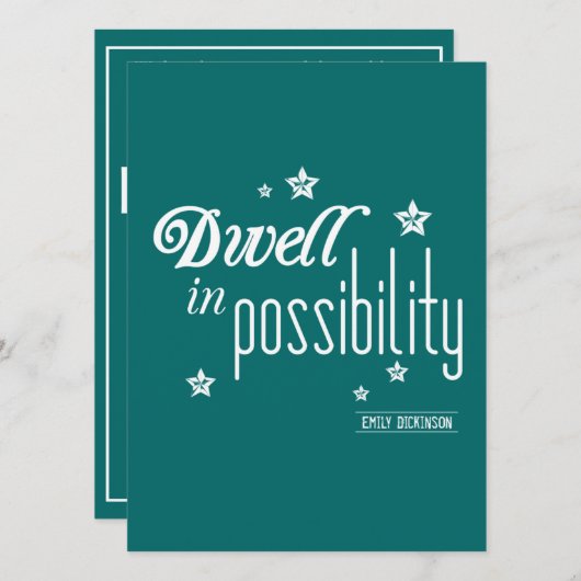 Dwell in potentie kaart (Voorkant / Achterkant)