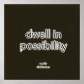 Dwell in potentie poster (Voorkant)