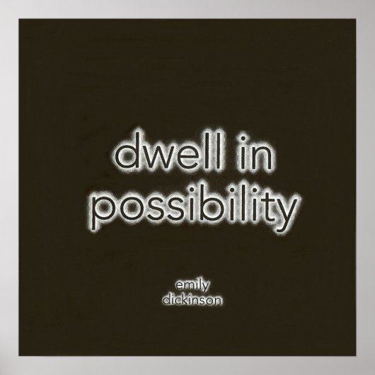 Dwell in potentie poster (Voorkant)