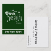 Dwell in potentie visitekaartje (Voorkant / Achterkant)