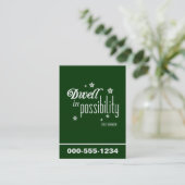 Dwell in potentie visitekaartje (Staand voorkant)