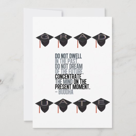 Dwell niet in het vorige citaat van boeddha Kaart (Voorkant)