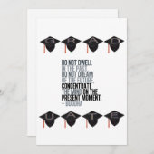Dwell niet in het vorige citaat van boeddha Kaart (Voorkant / Achterkant)