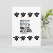 Dwell niet in het vorige citaat van boeddha Kaart (Staand voorkant)