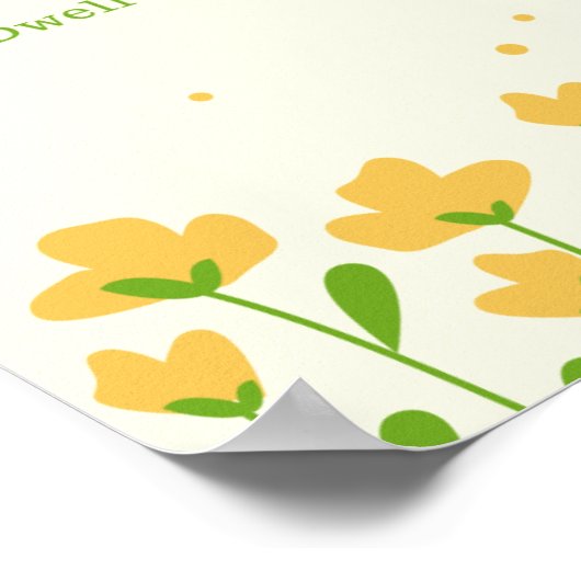 Dwell over de schoonheid van het leven poster (Hoek)