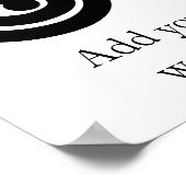 Dwennimmen - Sterkte en Humiliteit Adinkra-symbool Poster (Hoek)