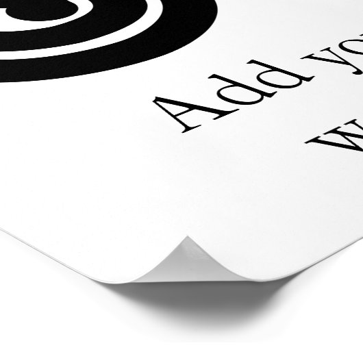 Dwennimmen - Sterkte en Humiliteit Adinkra-symbool Poster (Hoek)