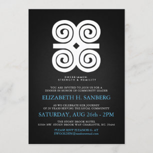 Dwennimmen Sterkte Humility Tribute Event Dinner Kaart