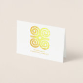 Dwennimmen | Sterkte Nederigheid Adinkra Symbool Folie Kaarten (Voorkant)